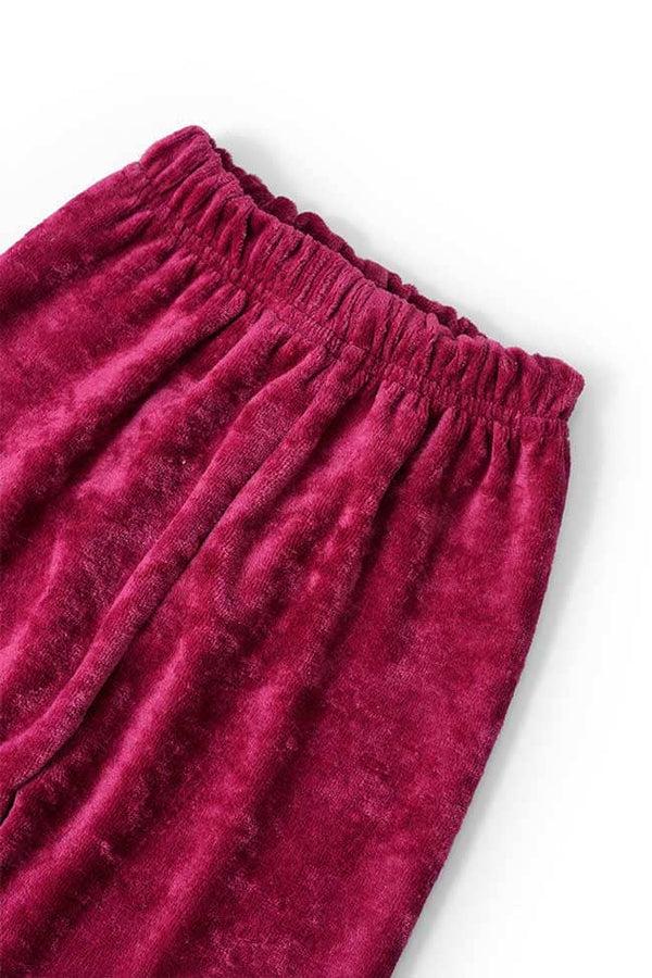 Elo Max 21 Girl's Velvet Trousers Brown