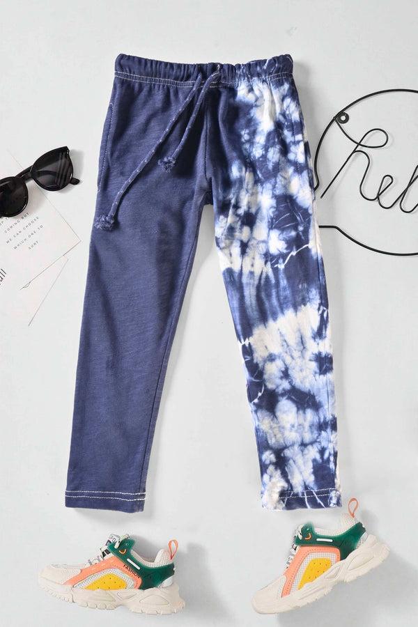 Elo Max 21 Kid's Tie And Dye Style Trousers Navy