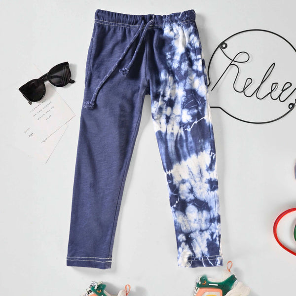 elo Max 21 Kid's Tie And Dye Style Trousers Navy