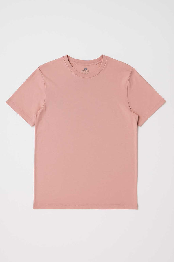 Elo Max 21 Men's Basic Crew Neck Tee Shirt Orange