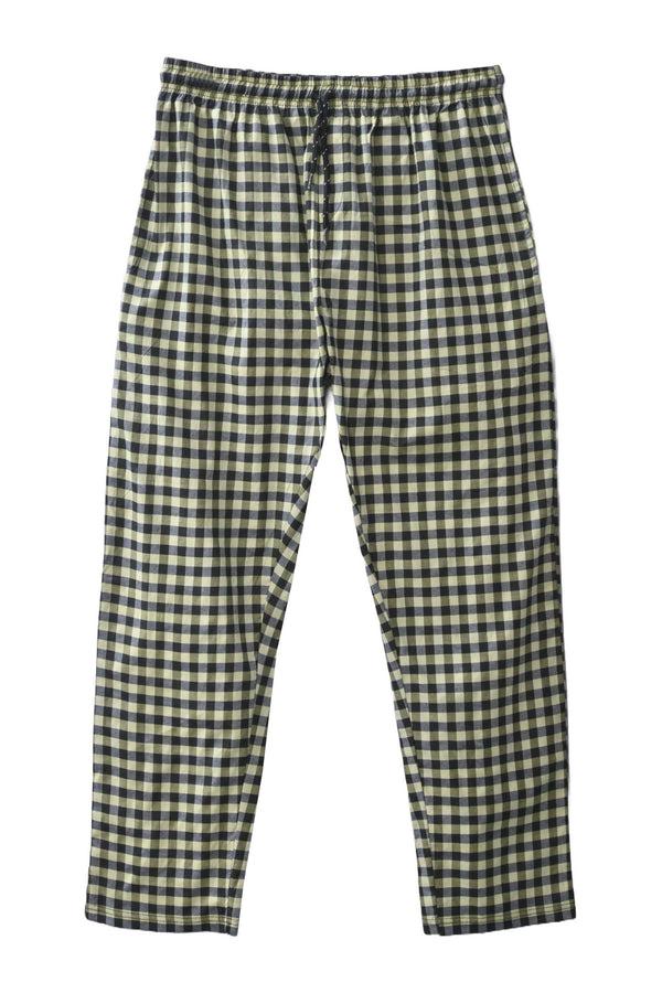 Elo Max 21 Men's Check Design Woven Trousers Zinc