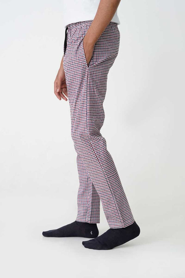 Elo Max 21 Men's Gingham Loungewear Trousers