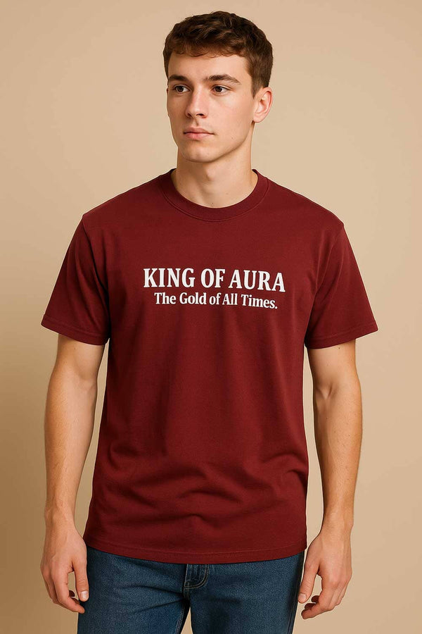 elo Max 21 Men's King Of Aura Tee Shirt Maroon