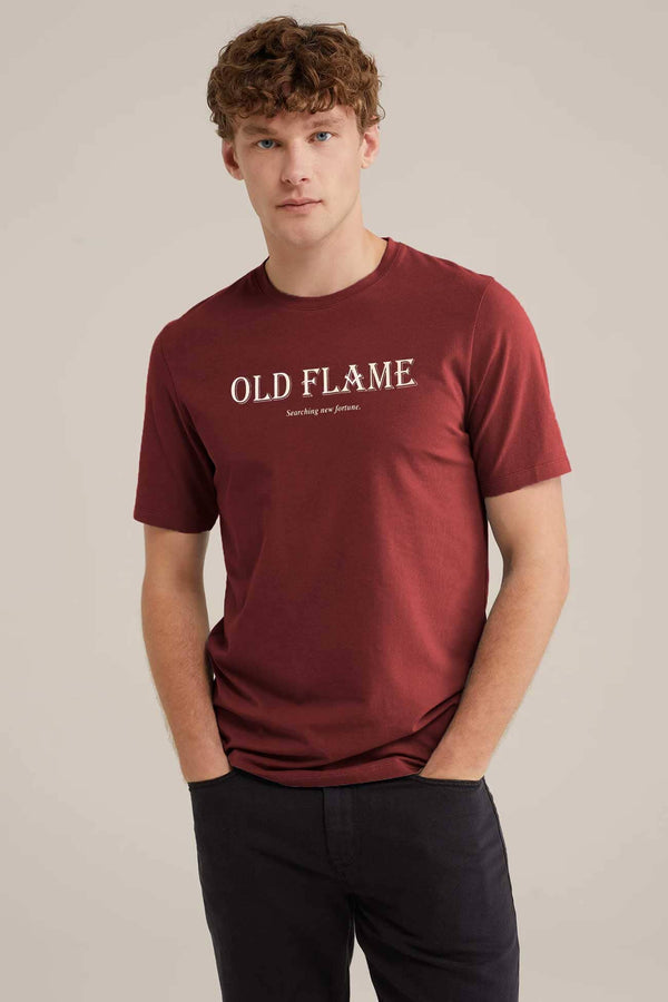 elo Max 21 Men's Old Flame Tee Shirt Maroon