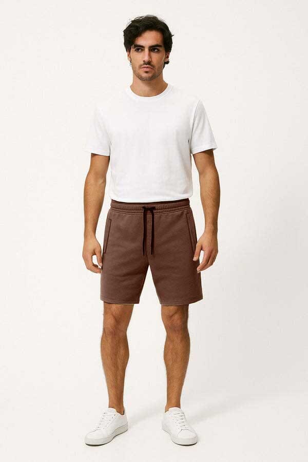 elo Max 21 Men's Terry Shorts Dark Brown