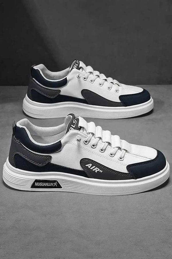 Elo Men's Air Color-Block Sneakers White & Navy