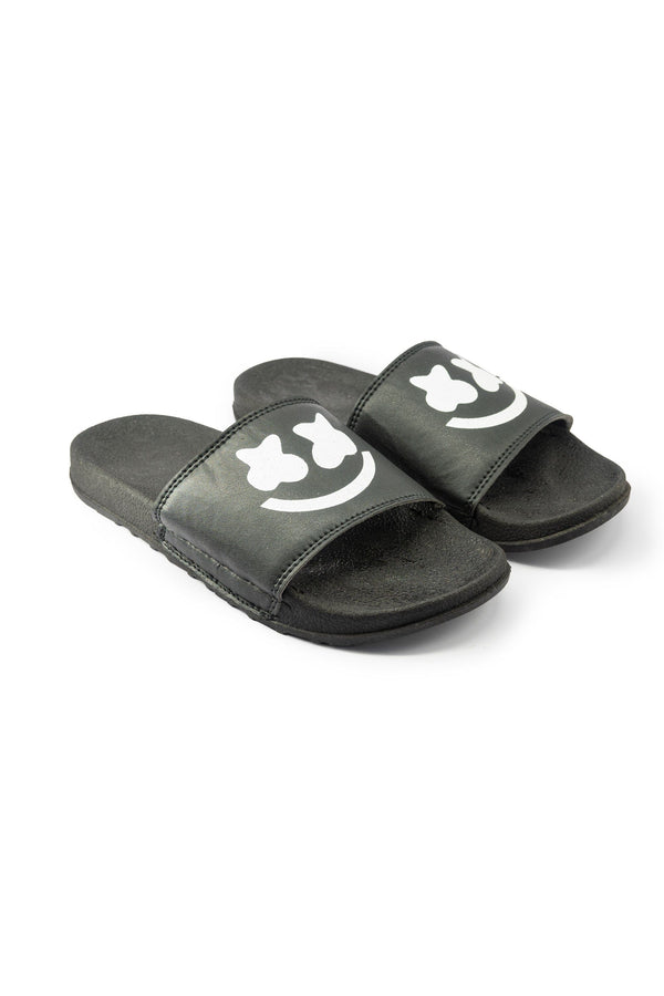 Elo Men's Anonymous Printed Classic Slides Black