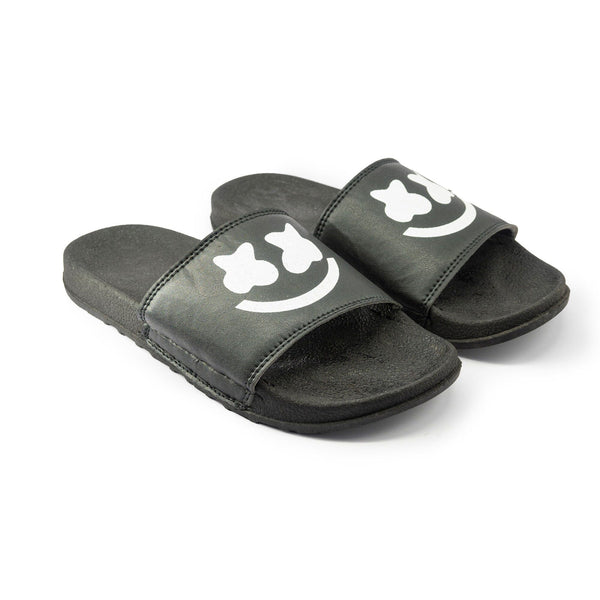 elo Men's Anonymous Printed Classic Slides Black