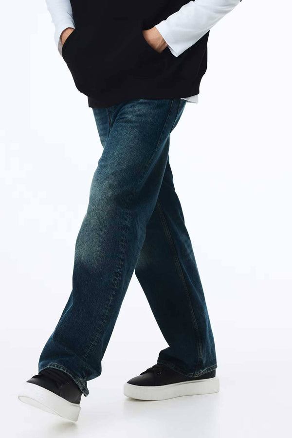 elo Men's Athlone Loose Fit Denim Blue