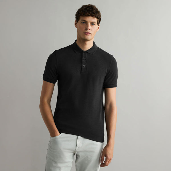 elo Men's Bacton Short Sleeve Polo Shirt Black