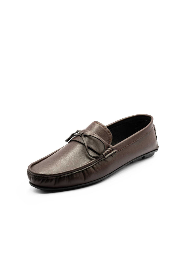 Elo Men's Bow-Tie Loafer Shoes Black