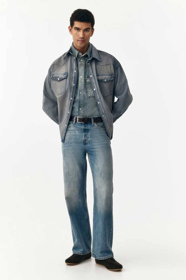 Elo Men's Bristol Loose Fit Denim Light Blue