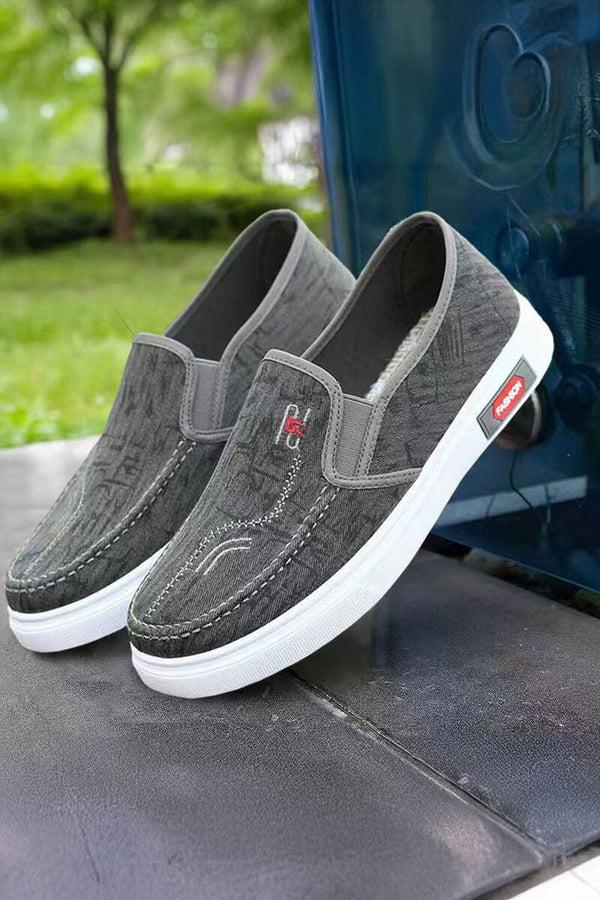 Elo Men's Casual Slip-On Loafers Dark Grey