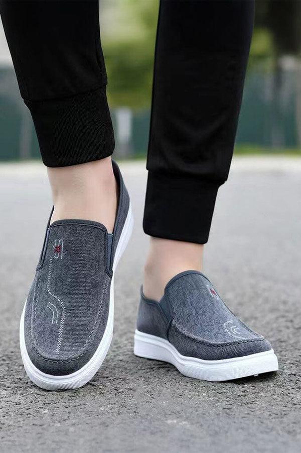 Elo Men's Casual Slip-On Loafers Dark Grey