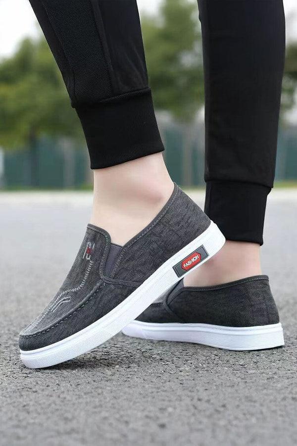 Elo Men's Casual Slip-On Loafers Dark Grey