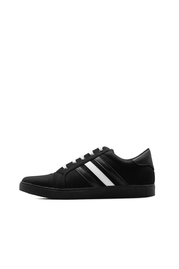 Elo Men's Cherkasy Lace-Up Sneakers Black & White