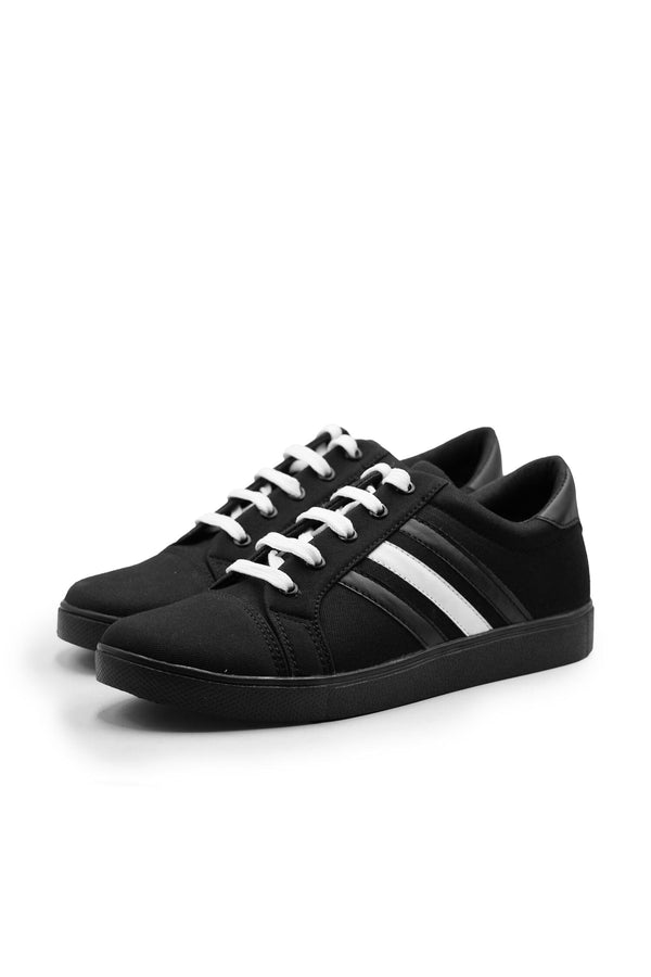 elo Men's Cherkasy Lace-Up Sneakers Black & White