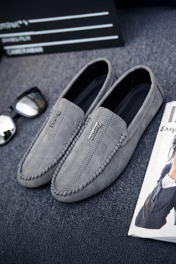 Elo Men's Classic Suede Loafers Black
