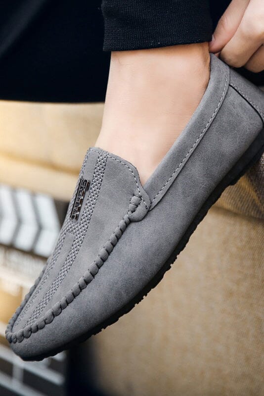 Elo Men's Classic Suede Loafers Black