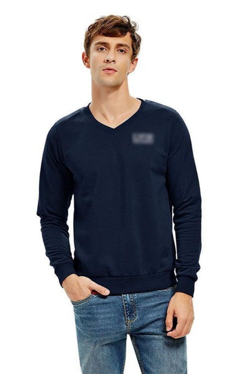 elo Men's Classic V-Neck Sweat Shirt Navy