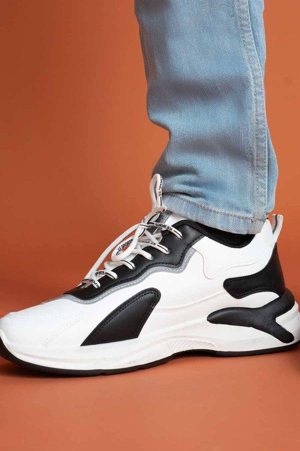 Elo Men's Cleveland Lace-Up Chunky Sneakers White