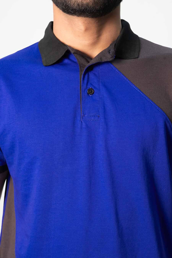 Elo Men's Color-Block Polo Shirt Graphite