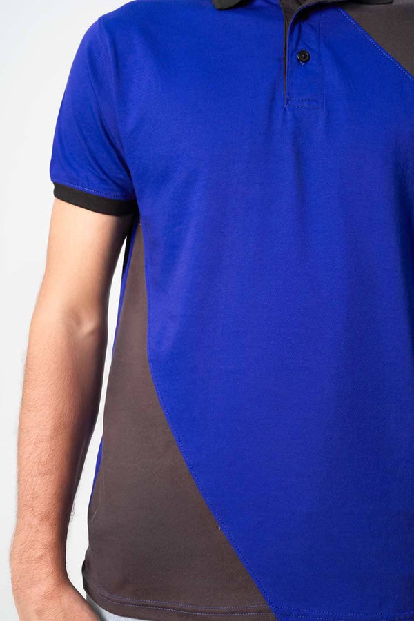 Elo Men's Color-Block Polo Shirt Graphite