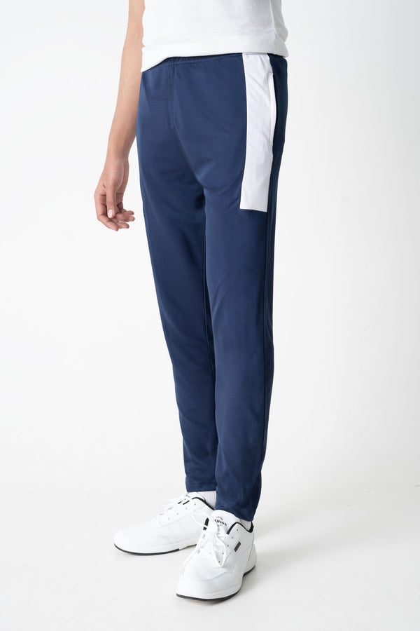 Elo Men's Contrast Panel Activewear Trousers Navy
