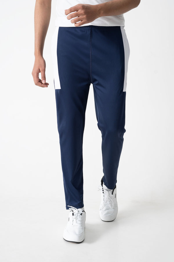 elo Men's Contrast Panel Activewear Trousers Navy