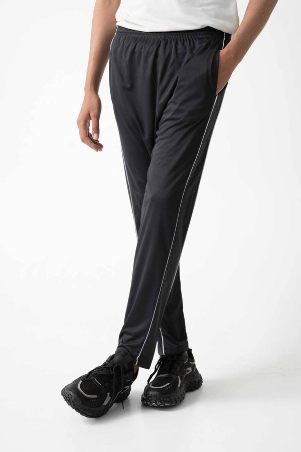 Elo Men's Contrast Piping Activewear Trousers Navy