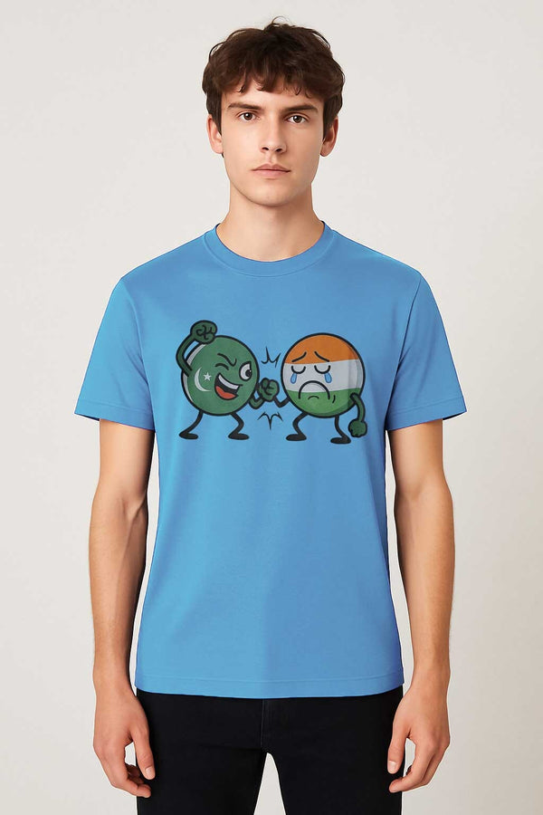 elo Men's Country Ball Classic Tee Shirt Blue