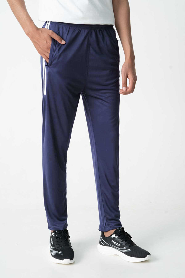 elo Men's Dual Striped Activewear Trousers Navy