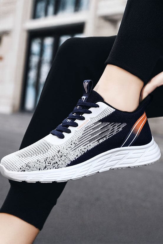 Elo Men's Dynamic Knit Pattern Sneakers Grey