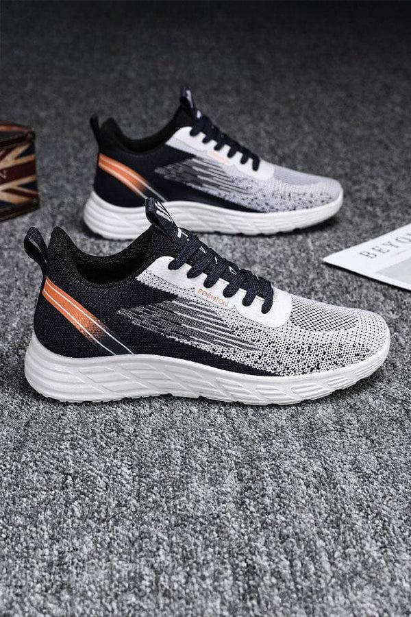 elo Men's Dynamic Knit Pattern Sneakers Grey