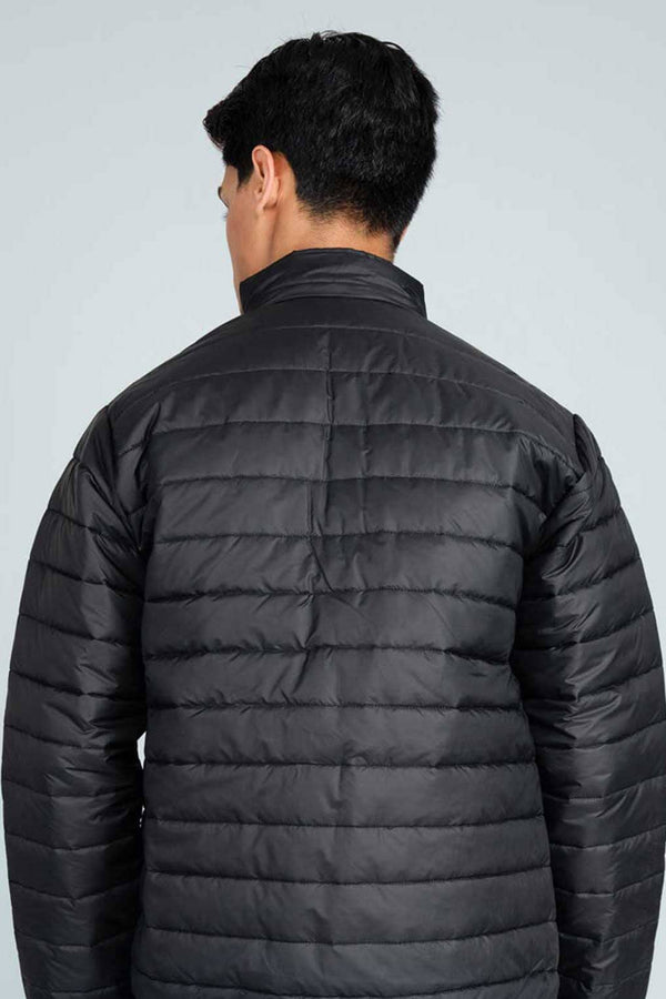 Elo Men's Full Zipper Puffer Jacket Black