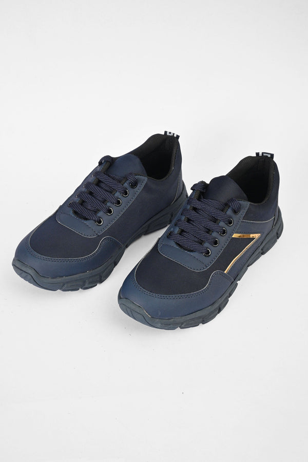 Elo Men's Lace-Up Premium Jogger Shoes Navy