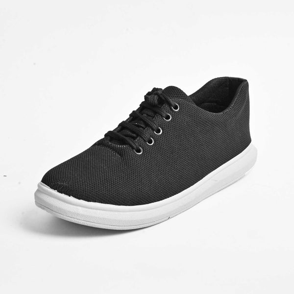 elo Men's Macroom Lace Up Sneaker Shoes Black