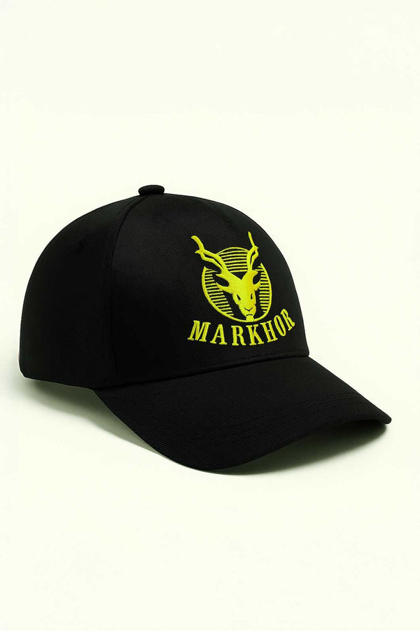elo Men's Markhor Embroidered P-Cap Black & Green