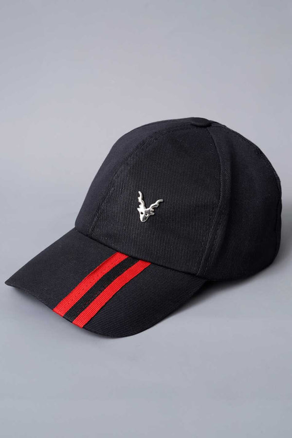 elo Men's Metallic Markhor Badge P-Cap Black