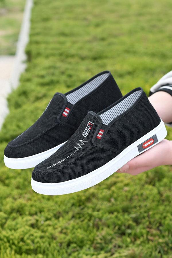 elo Men's Munich Casual Slip-On Loafers Black