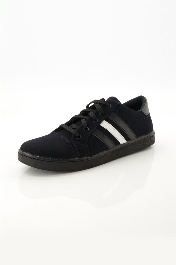 elo Men's Nsukka Jeans Sneaker Shoes Black & White