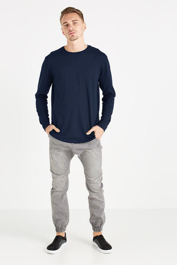 elo Men's Onterio Thermal Tee Shirt Navy