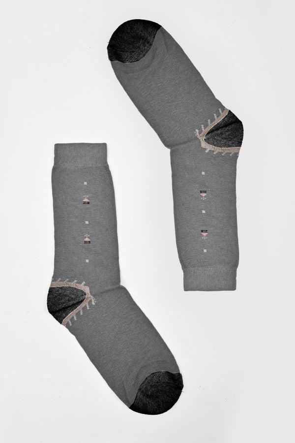 elo Men's Pattern Design Regular Dress Socks