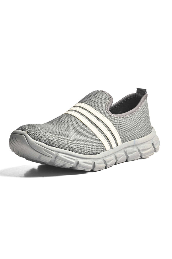 elo Men's Plock Strips Style Jogger Shoes Grey