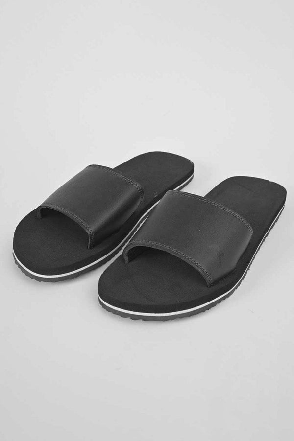 elo Men's Premium Comfort Slides Black