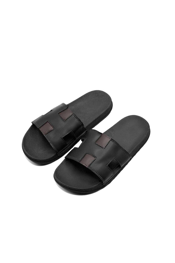 elo Men's Premium H Cut Slides Black