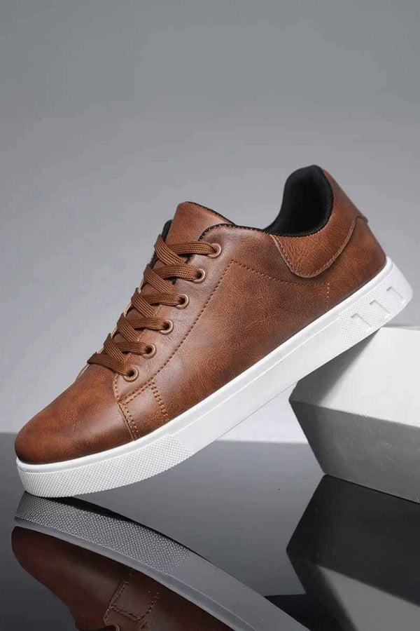 Elo Men's Premium Low-Top Sneakers Brown