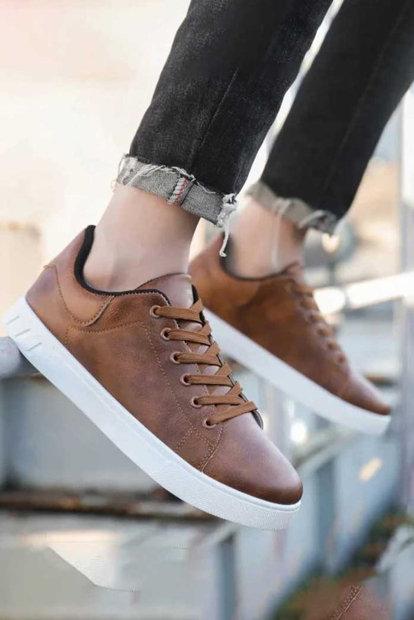 elo Men's Premium Low-Top Sneakers Brown