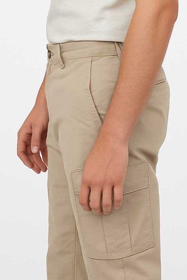 Elo Men's Regular Fit Premium Cargo Pants Oatmeal