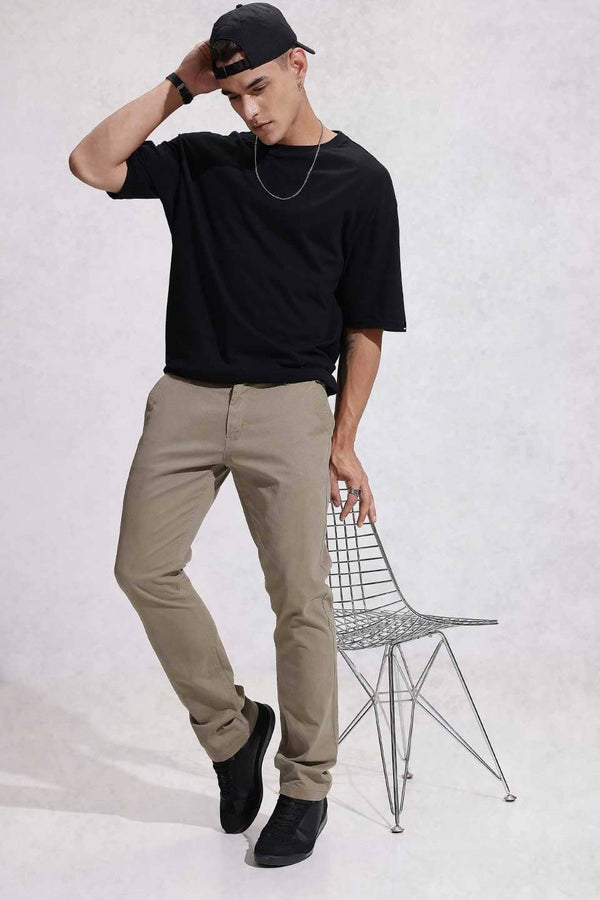 Elo Men's Regular Fit Premium Chino Pants Navy